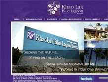 Tablet Screenshot of khaolakbluelagoon.com